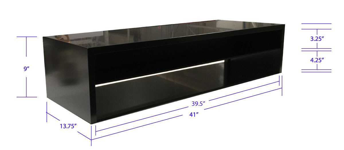 Tabletop TV Stand/RiserDeluxe for Flat Screen Black