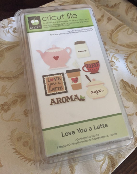 50OFF Summer Sale New Cricut Lite Love You a Latte cartridge