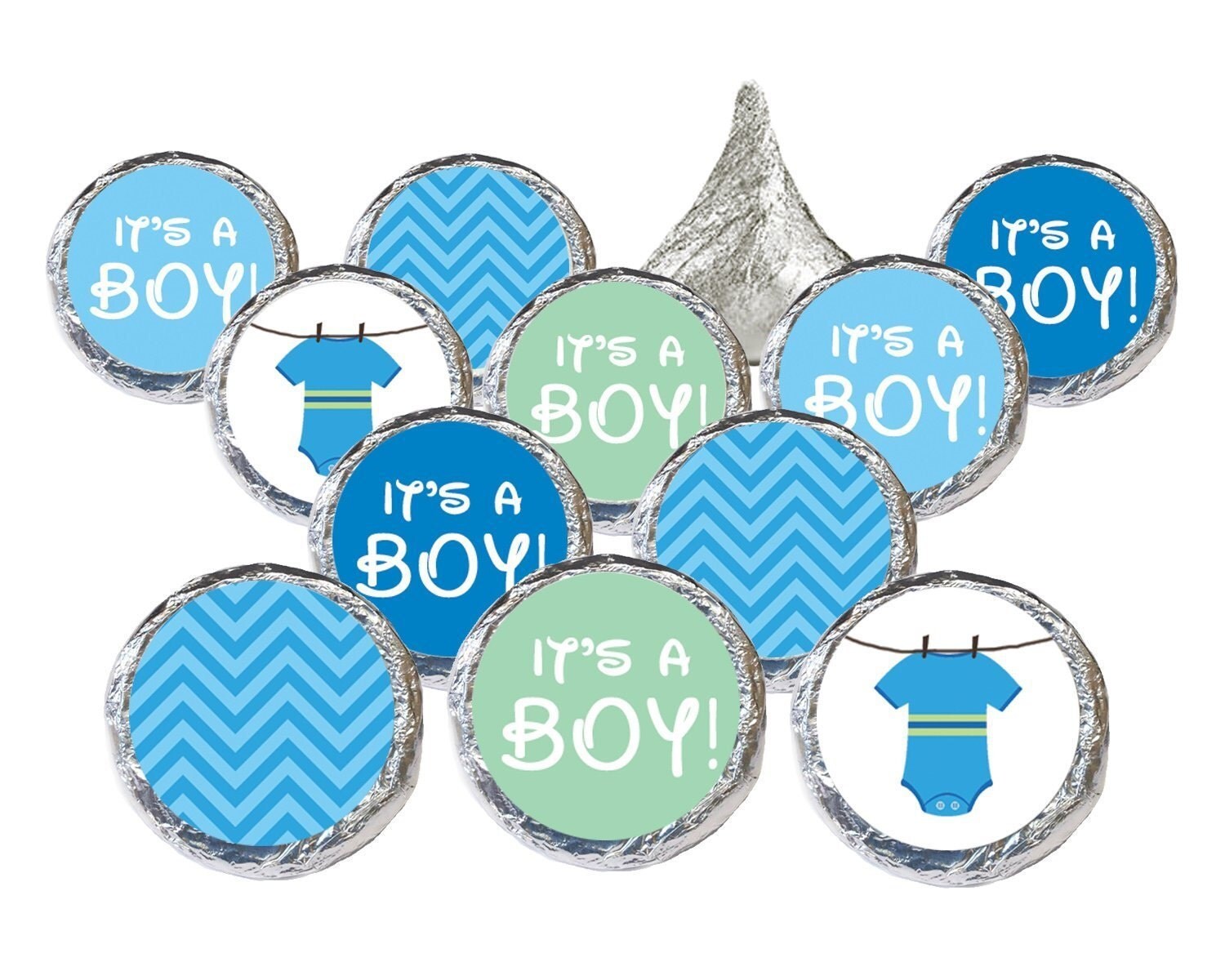 Blue Clothesline It's a Boy Baby Shower Decoration by Distinctivs