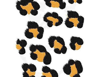 Machine embroidery design animal Leopard print