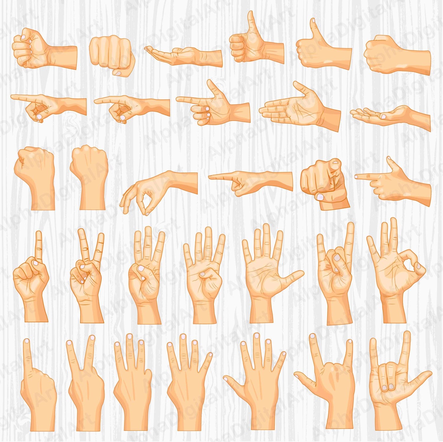 31 The Sign Language Clipart, gestures clipart,Like clip,hands icons