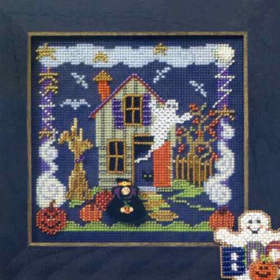 Mill Hill Button & Beads Cross Stitch Kit BOO HOUSE