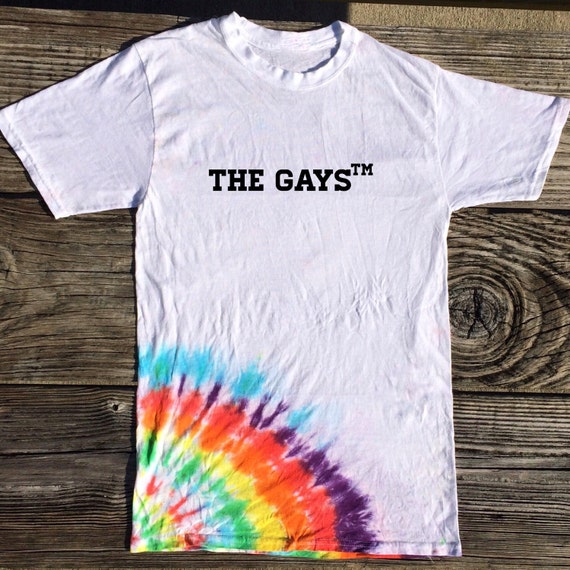 The Gays™ Tie Dye Gay Pride Shirt By Greenboxboutique On Etsy 