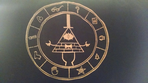 Gravity Falls Bill Cipher Zodiac Bleach Shirt