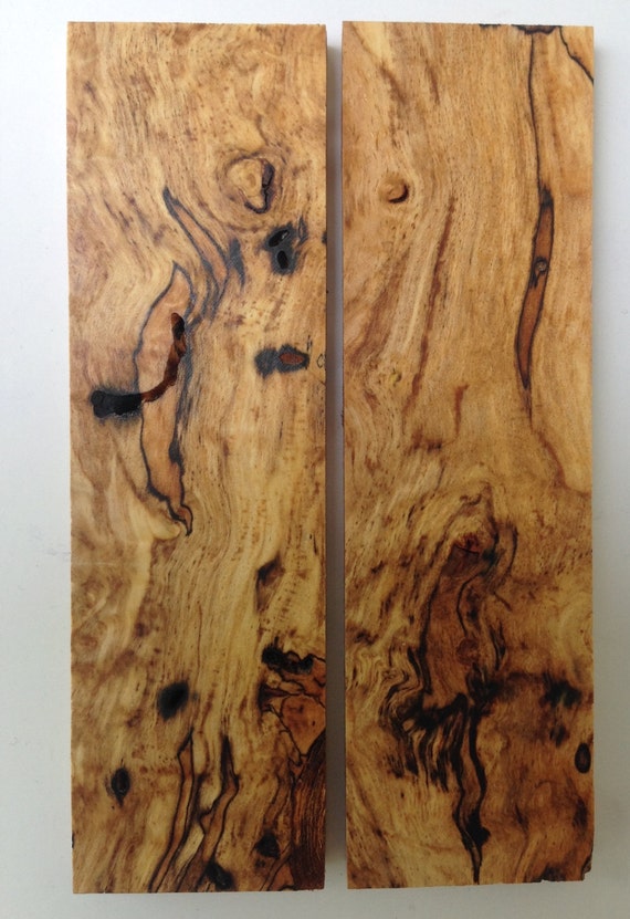 Spalted Bird Peck Curly Maple wood blanks-knife handles or