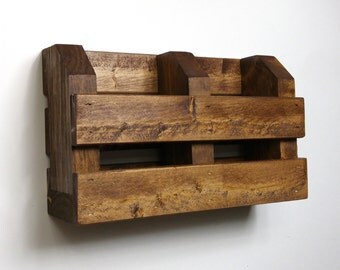 Mail Organizer, Mail Organizer Wall, Mail Holder, Wall Mail Organizer, Wood Mail Organizer, Housewarming Gift, Rustic Home Decor, Home Decor