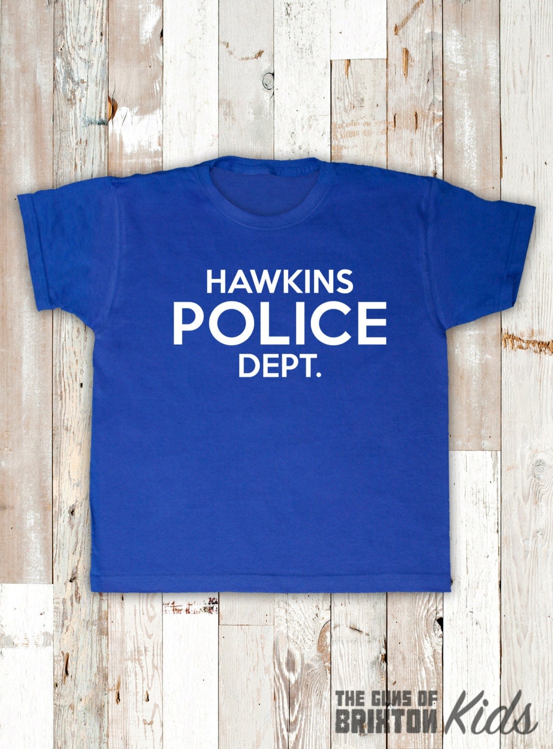 hawkins police department t shirt