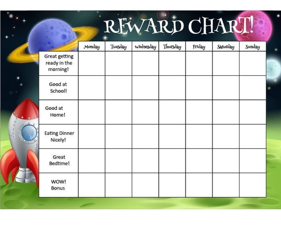 Magnetic Receptive - Reward Chart 40cm x 30cm