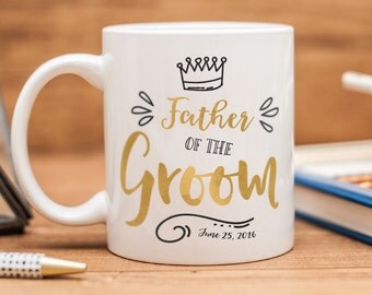 Father of the Groom mug, customized Father of the Groom gift
