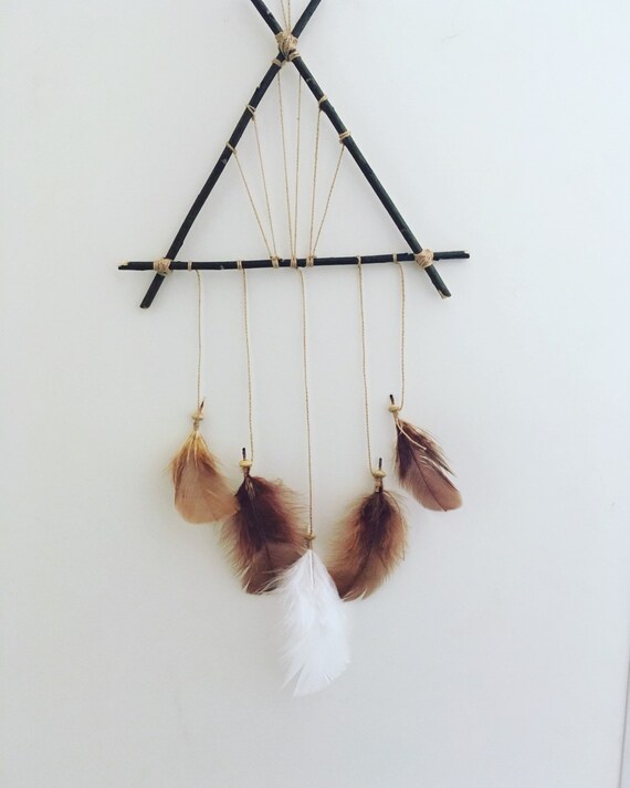 Boho Triangle Dream Catcher Home Decor Wall Hanging by