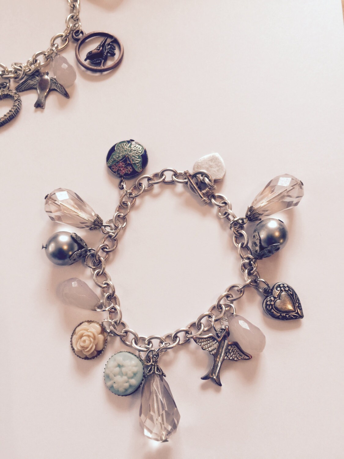 Vintage charm bracelet by JennyLindfunkins on Etsy