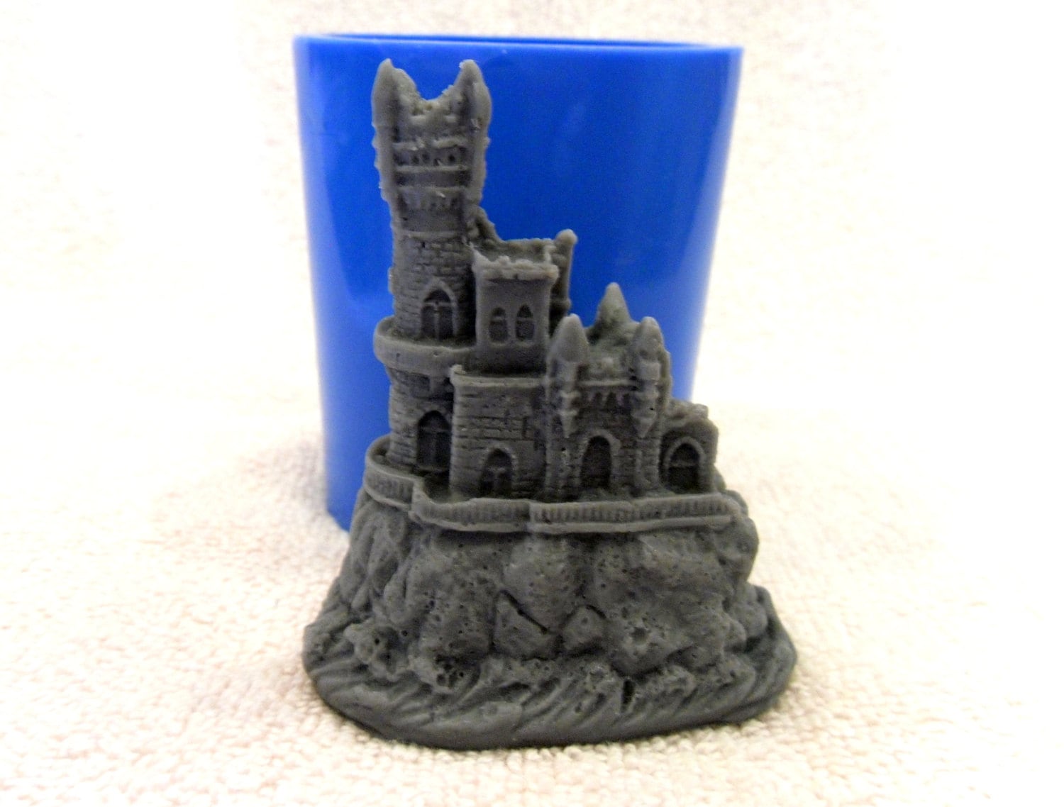 Old castle silicone mold for soap and candles making mould