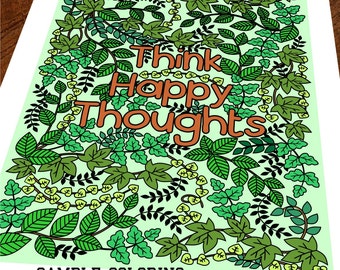 Inspiring Coloring Pages for Grown Ups by RicLDPArtworks on Etsy