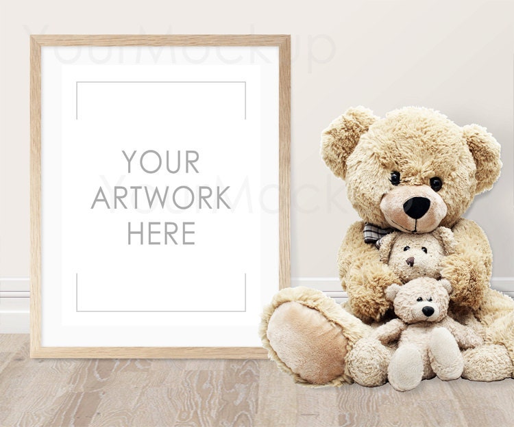 Nursery print Styled Frame Mockup Kids room print Baby