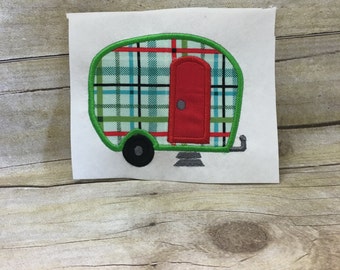 Camper Applique, Camper Embroidery Design Applique, RV Applique, RV Embroidery Design Applique