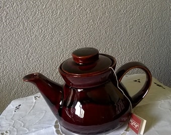Teapot, with handles and lids, vintage Brown glazed