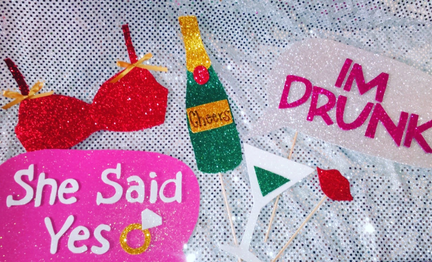 6Piece Bachelorette Photo Booth Props Bachelorette Party