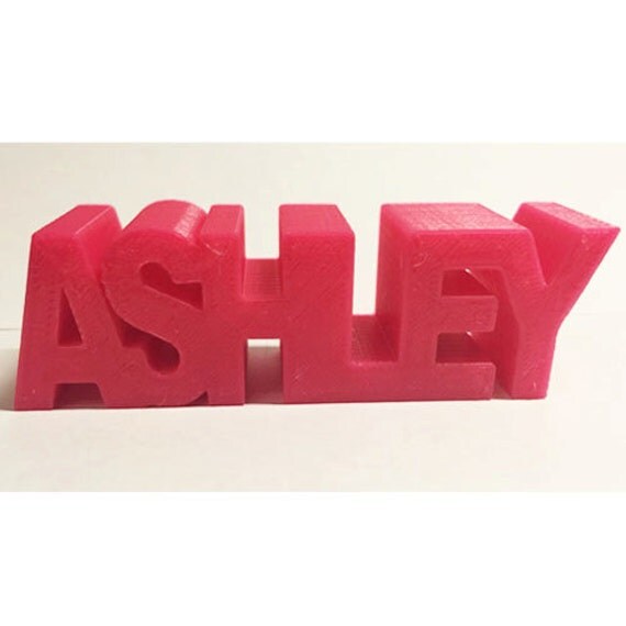 Custom Name Plate Standing 3D Printed Personalized by CreationBay