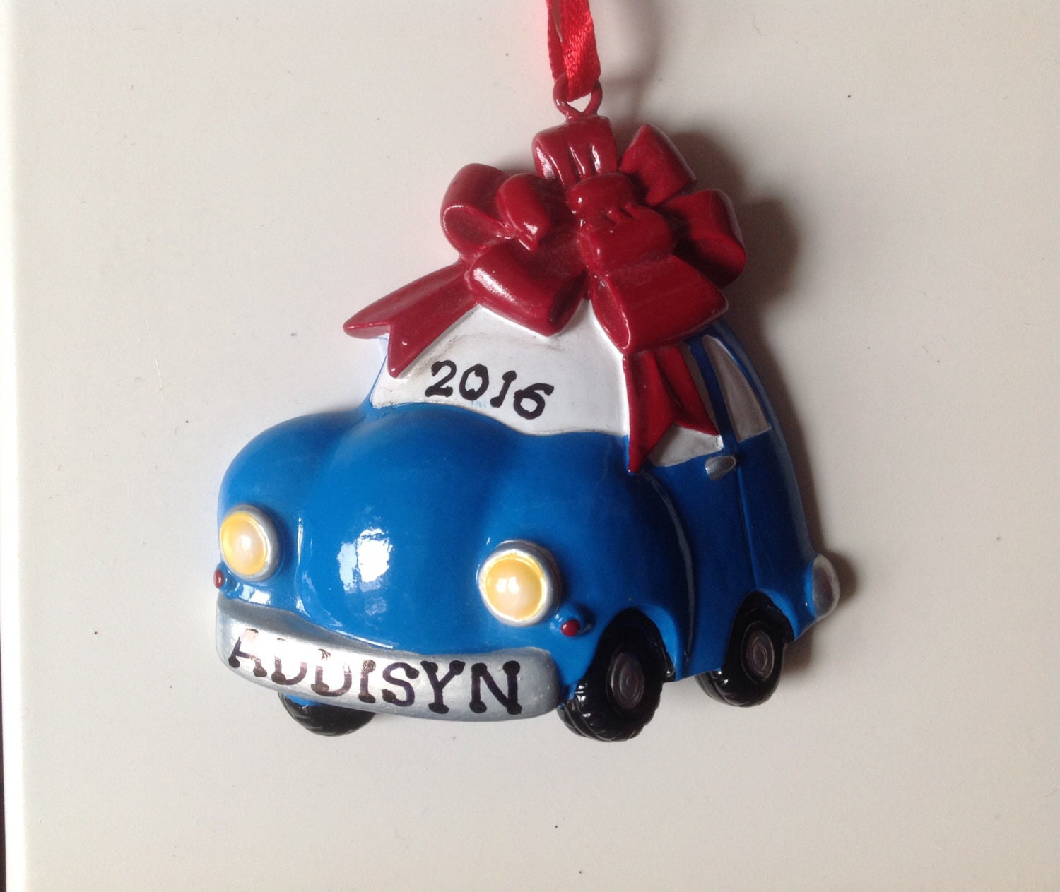 Personalized New Car First Car Christmas Ornament New