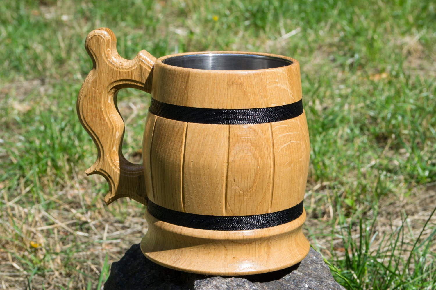 Wooden beer mug wooden mug Groomsmen gift Handmade eco mug