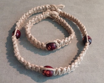 Hemp Necklace With Anklet