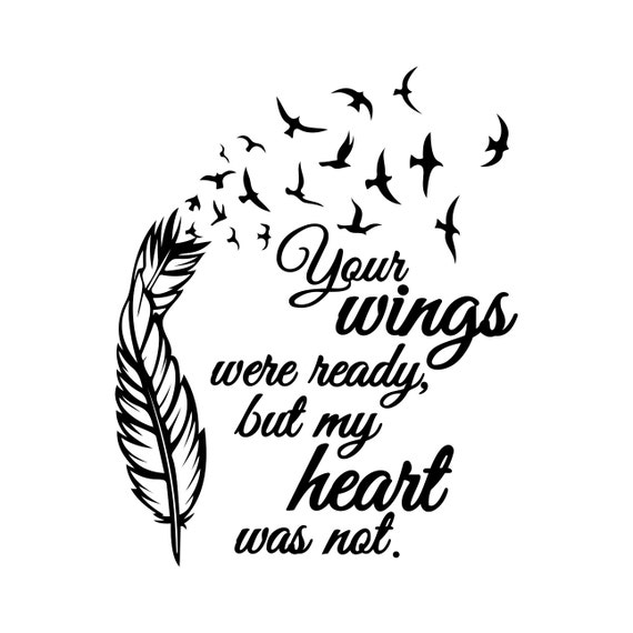 Download Wings Were Ready but my heart graphics by VectordesignStudio