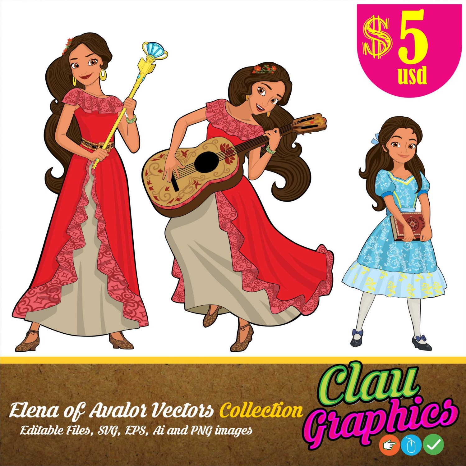 Download Elena of Avalor Disney Latina Princess Digital illustrations