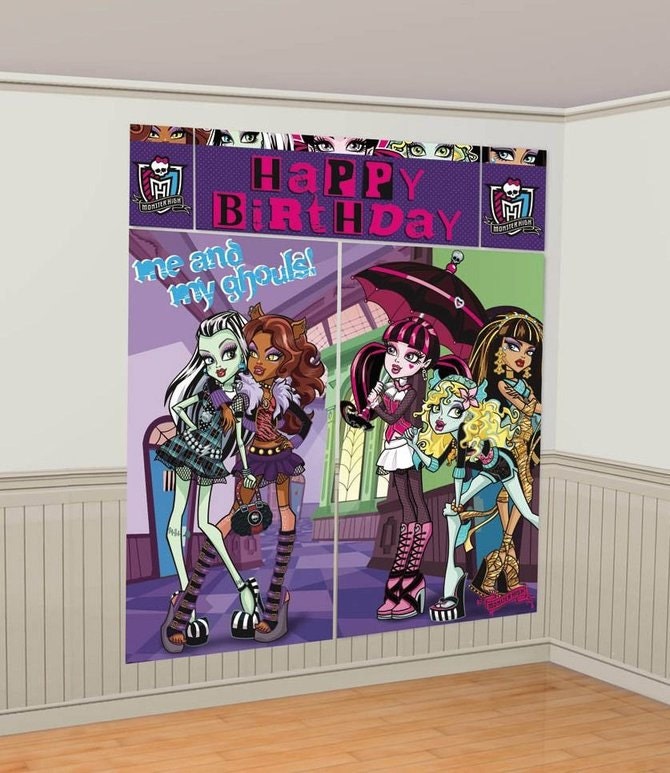 Monster High wall decoration kit by PARTYSANDSTUFF on Etsy