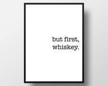 Unique whiskey print related items | Etsy