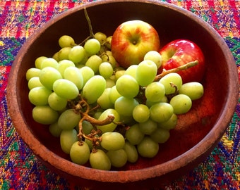 Large wooden bowl - handmade - salad bowl - fruit bowl - bread bowl