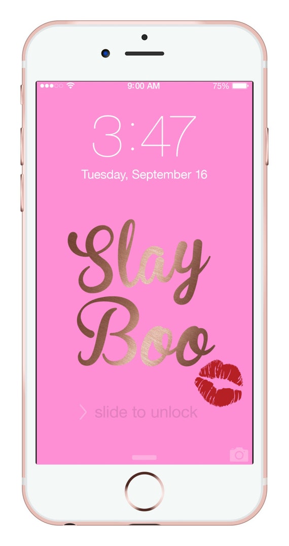 Slay Boo Cute Wallpaper Digital Download