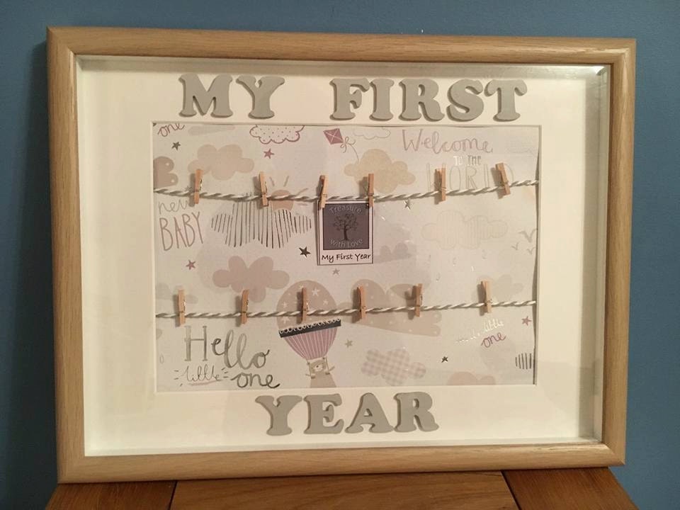 my first year frame personalised to order