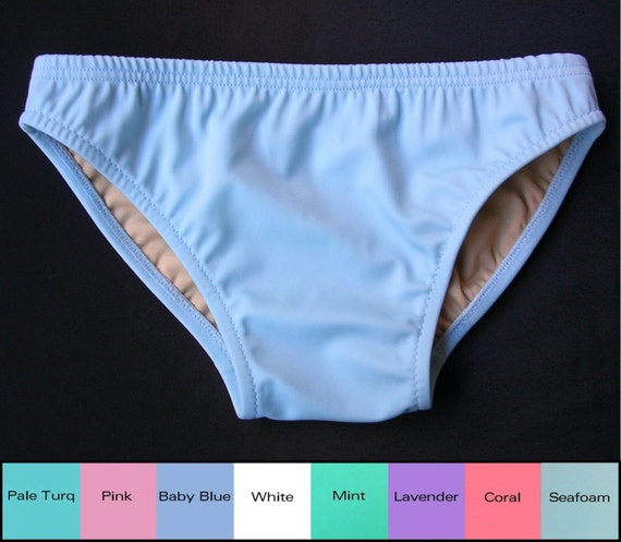 Mens Low Rise Swim Brief Swimsuit in Baby Blue Lavender