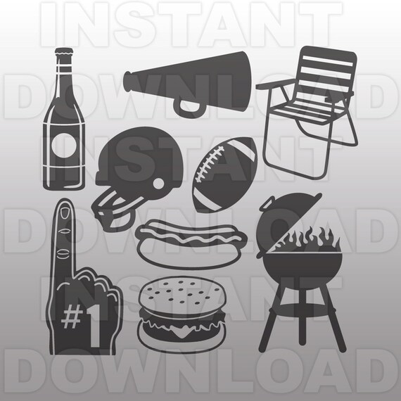 Download Football Family BBQ Tailgate Party SVG File cricut svg