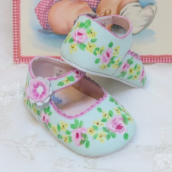 Items similar to Infant, Baby, Shoes, Mary Janes, Soft Sole, Leather