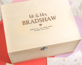 Wedding Memory Box Personalized
