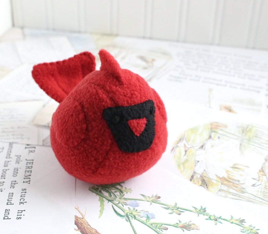 red cardinal plush