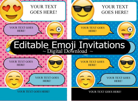 Free Emoji Invitation Template 6