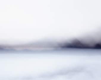 Nordic Abstract Art - Nordic Landscape Photography - Large Modern Abstract Art - Indigo Abstract Landscape Photo - Abstract Photography