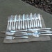 Antique Silver Flatware Vintage Silver Plate Knives Forks Service for 12 KING EDWARD Wedding Decorations Table Decor Silverplate Set of 24