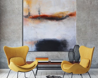Abstract Painting, Black and White, black and white painting, white abstract painting, Large Original Painting, Neutral colors painting