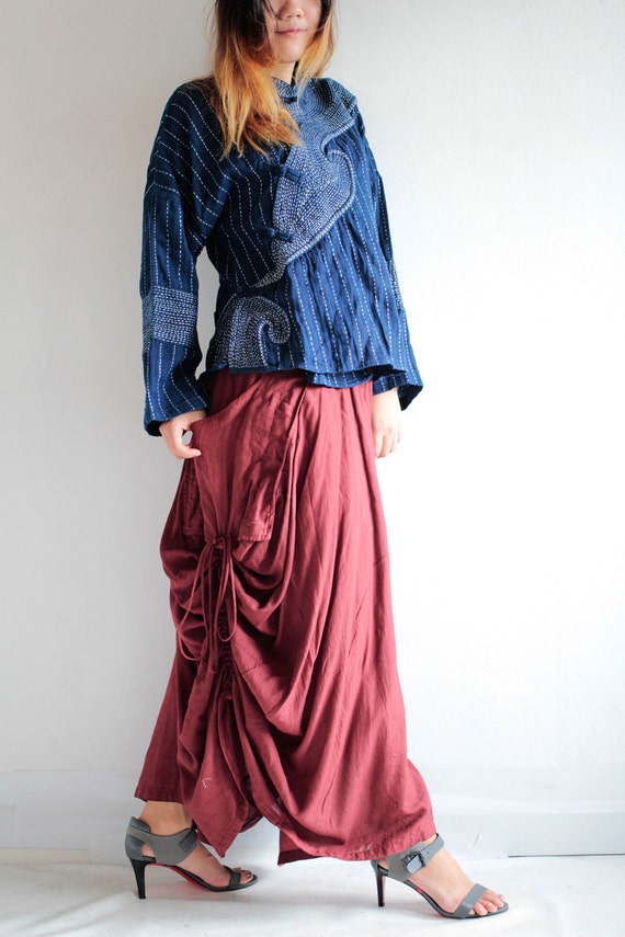 Helen Skirt.. Red No.3 mix silk...avalible All by cocoricooo
