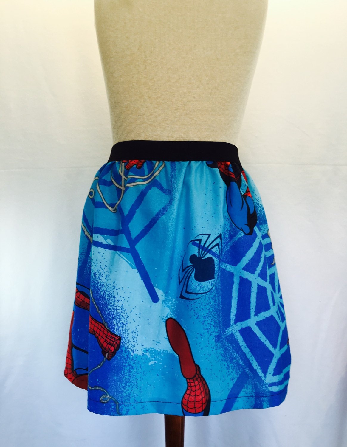 Spiderman Ladies Skirt from upcycled
