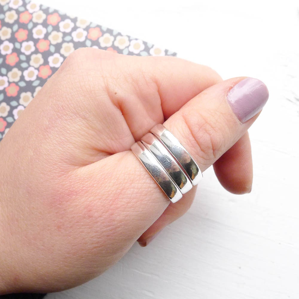4mm Stamping Ring Size 10 Blanks in Sterling Silver for