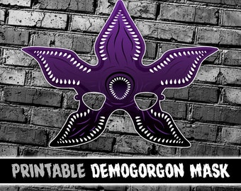 Demogorgon Printable Mask | Monster Mask | Stranger Things Upside Down