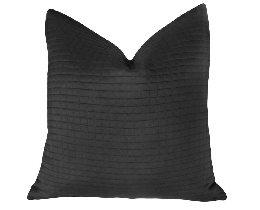 soft black pillows