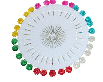 Flower Sewing Pins - Set of 30 pins - 2 1/8"
