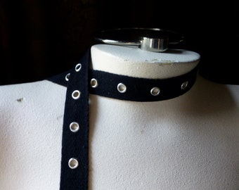 Black Grommet Tape No 1 for Lacing, Garment, Costume or Jewelry Design