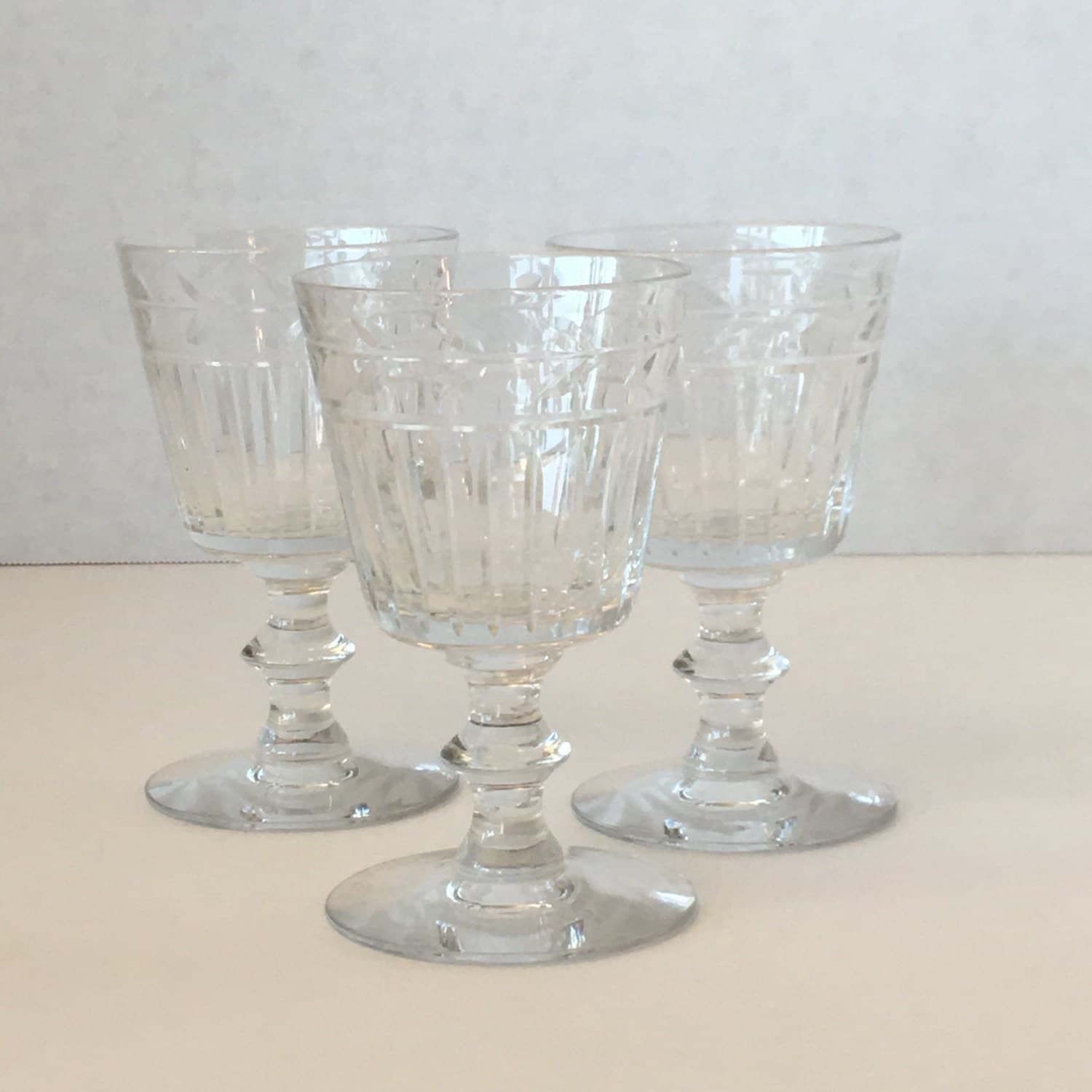 Crystal Aperitif Glasses Set of 3