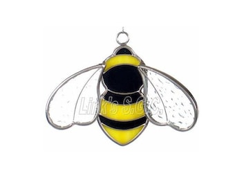 Stained glass Bee Sun Catcher